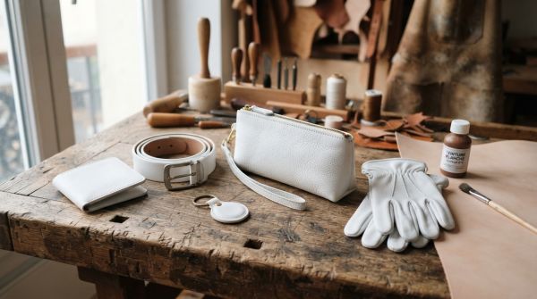 Transformez vos accessoires en cuir avec de la teinture blanche